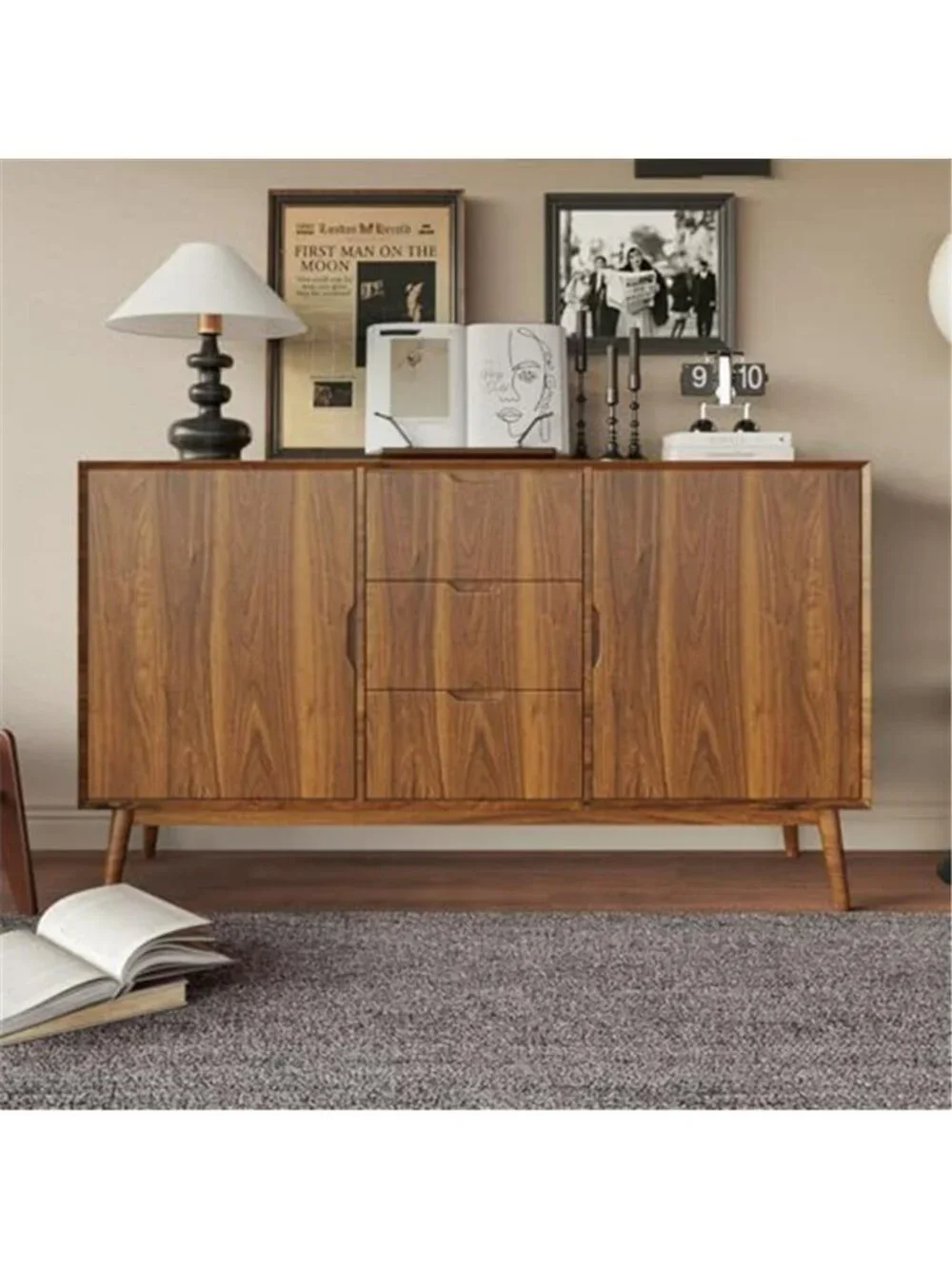 Wood Grain Contact Paper Thickened Walnut Wood Peel and Stick Wallpaper 15